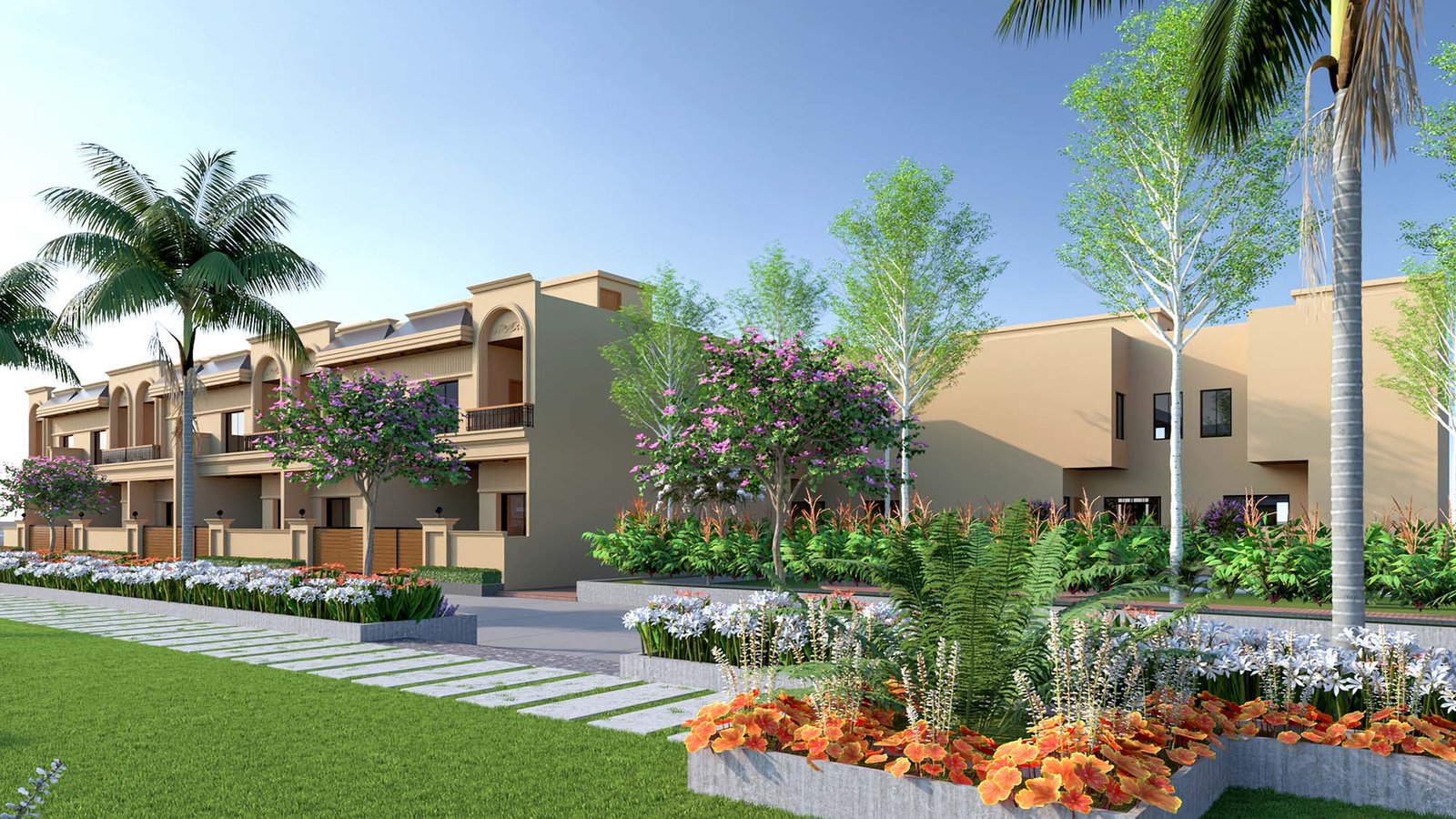Landscaped gardens